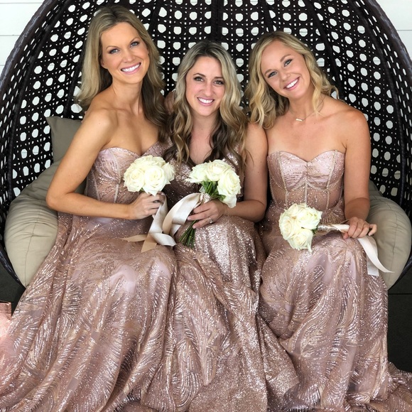 Andrea & Leo Couture Gown (A0656), Rose Gold - Picture 7 of 8